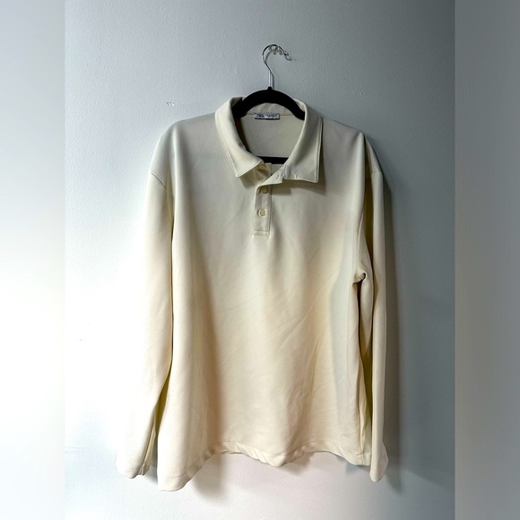 Zara Men’s Long-Sleeve Polo Shirt - Size XL - Picture 2 of 6